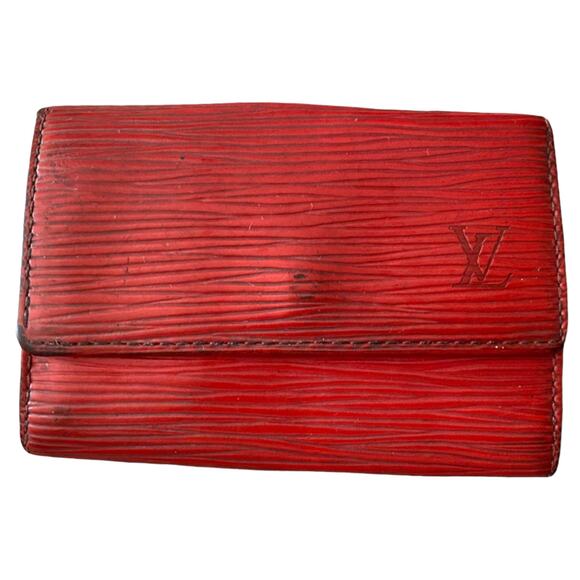 Louis Vuitton Folding Red Epi 6 Multicles Hook Key Ring - Picture 1 of 7